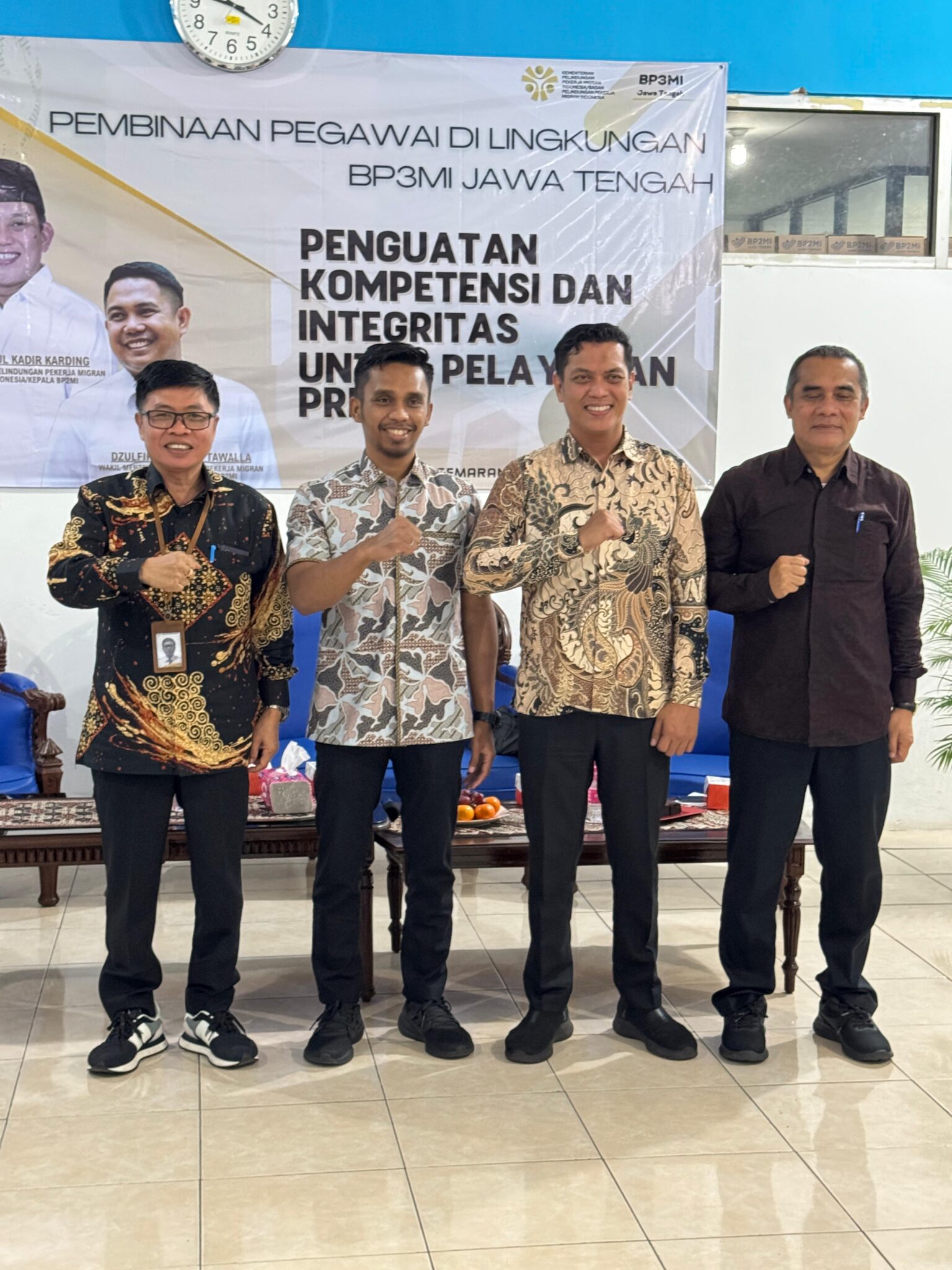 Biro Organisasi dan SDM Kementrian P2MI/BP2MI Lakukan Pembinaan di Lingkungan BP3MI Jawa Tengah